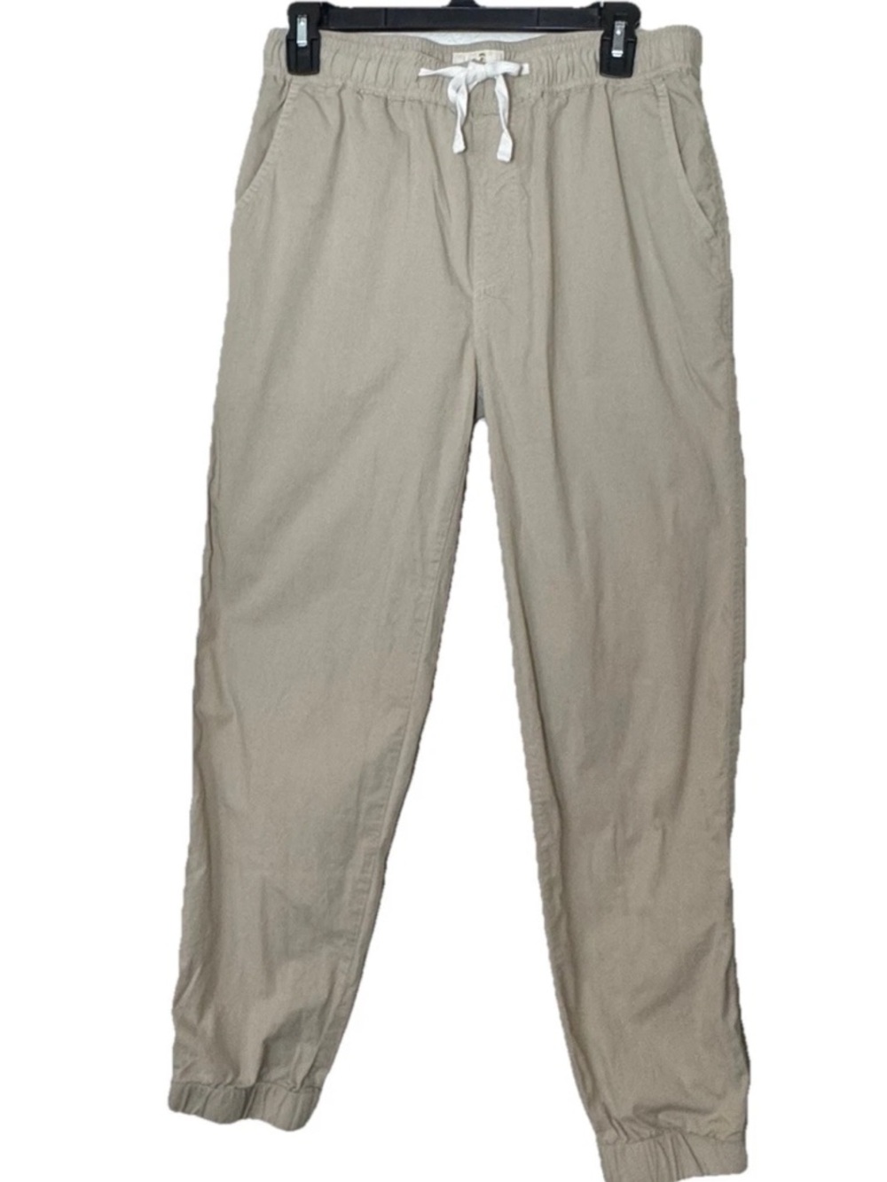Marine Layer Pants Mens Medium Khaki Slim Fit Jogger Chino Drawstring Cotton